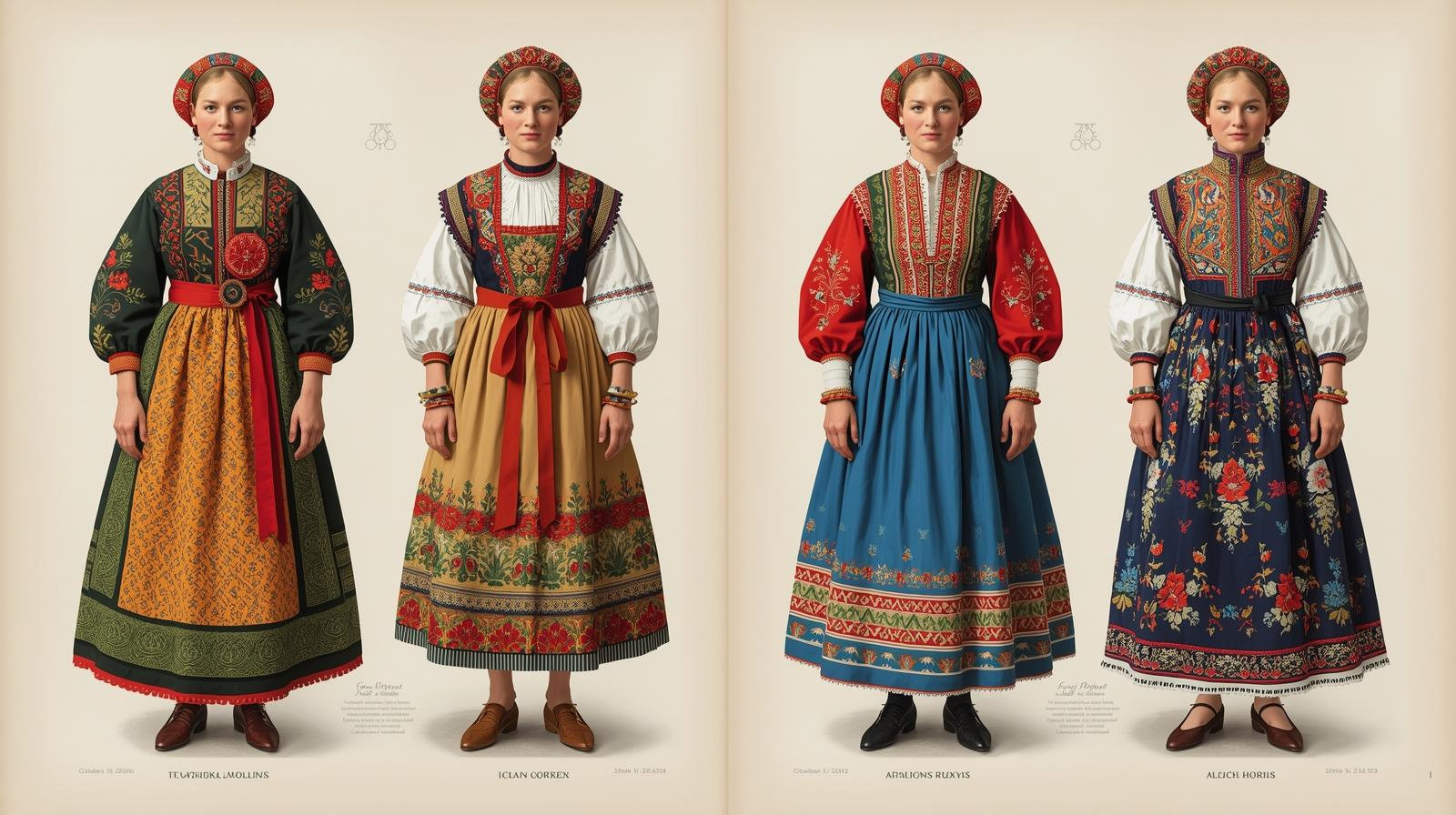 A group of women in traditional clothing

AI-generated content may be incorrect.