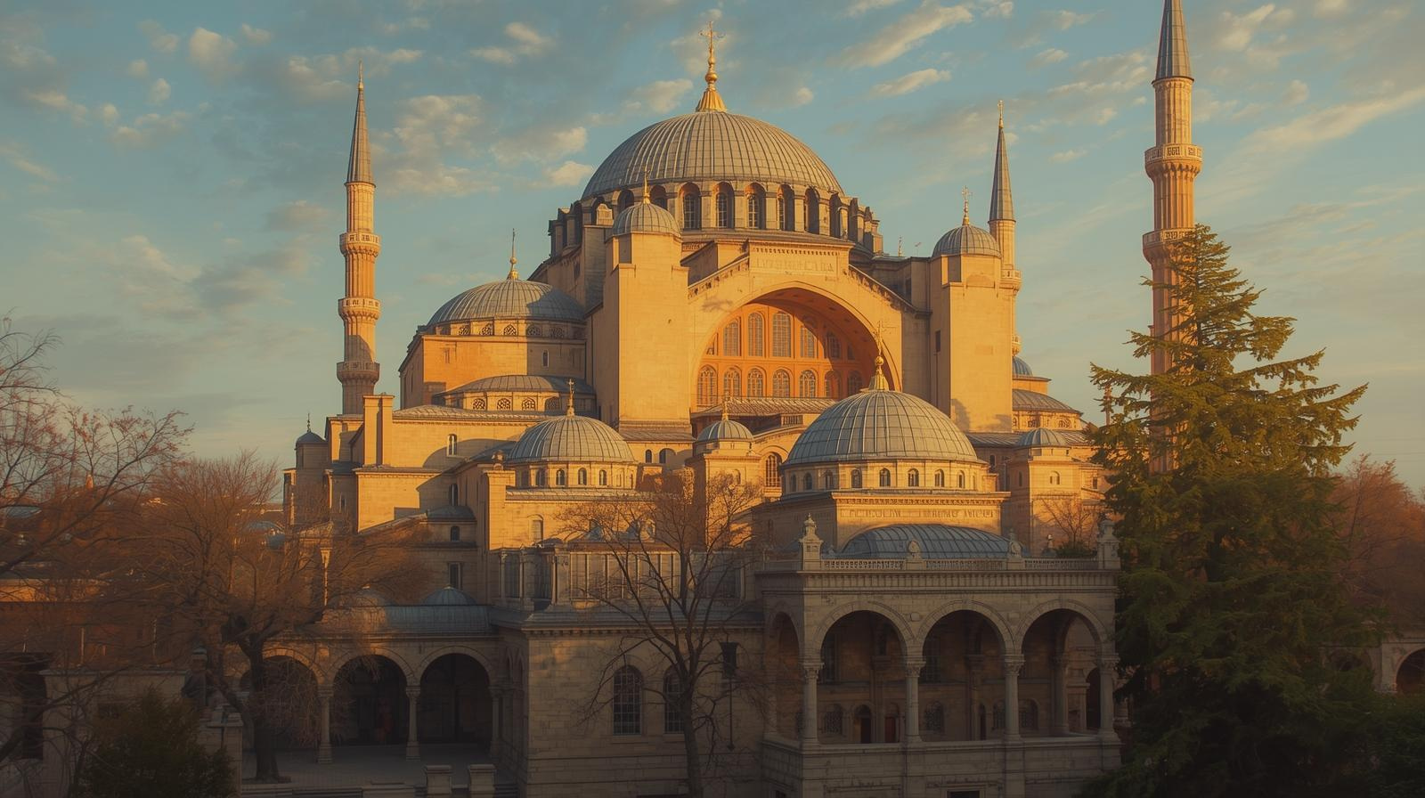 A large building with domes and arches

AI-generated content may be incorrect.