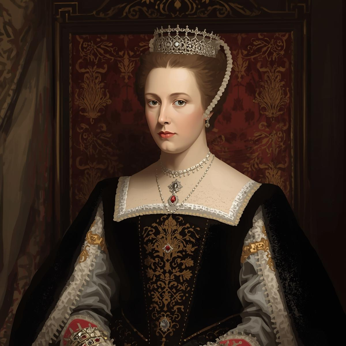 A painting of a person in a dress

AI-generated content may be incorrect.