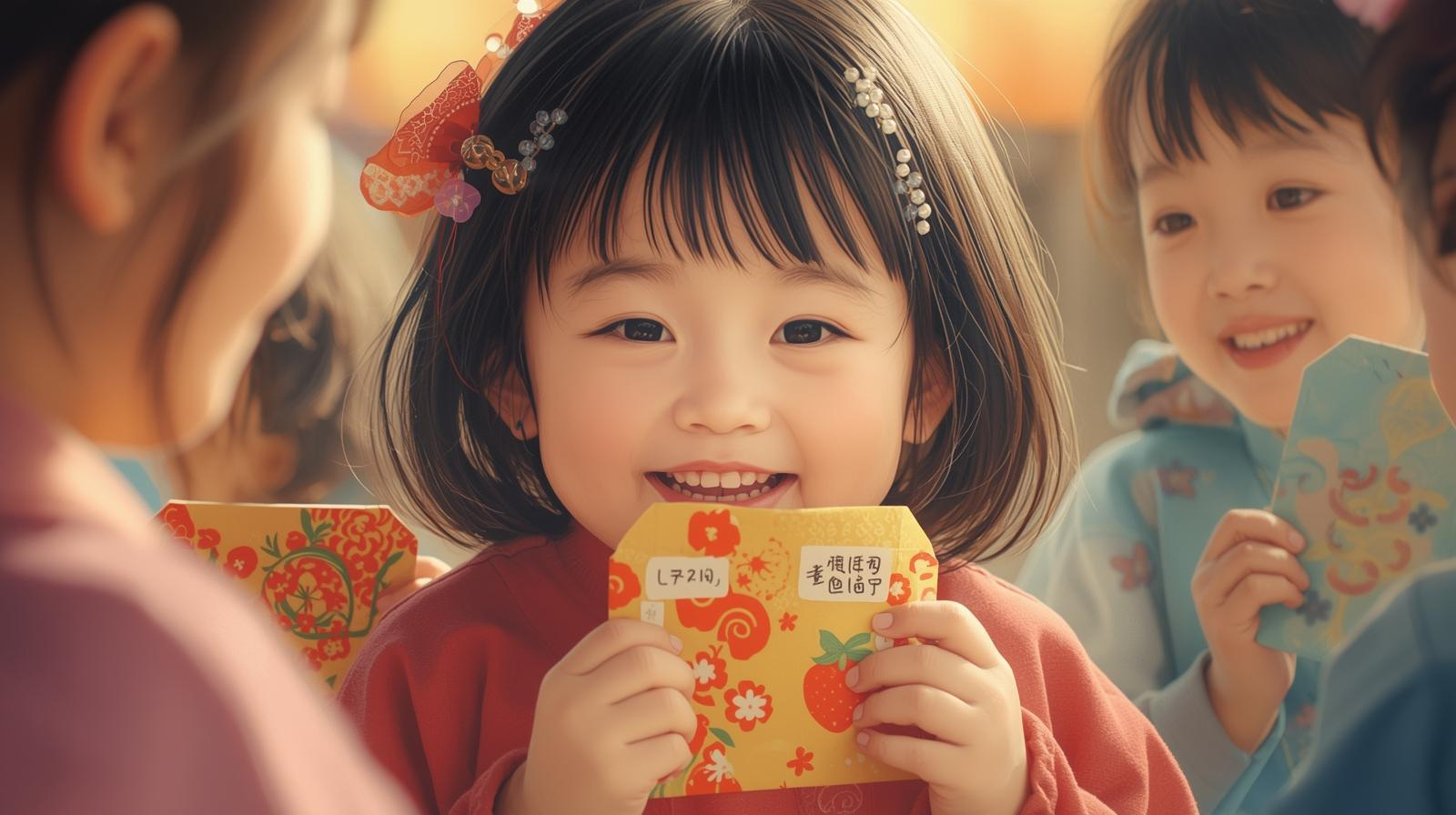 A young child holding a yellow envelope

AI-generated content may be incorrect.
